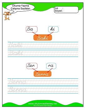 öbüşzç Grubu Çalışma Sayfaları